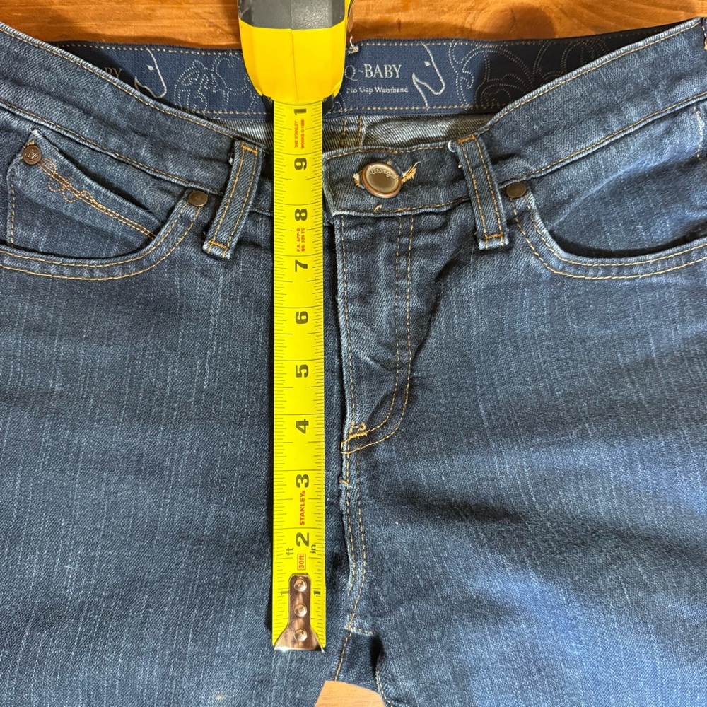 Wrangler Q Baby Jeans Womens 5/6 X32 Blue Denim No Gap Waist Bootcut WRQ20DD - Picture 5 of 6